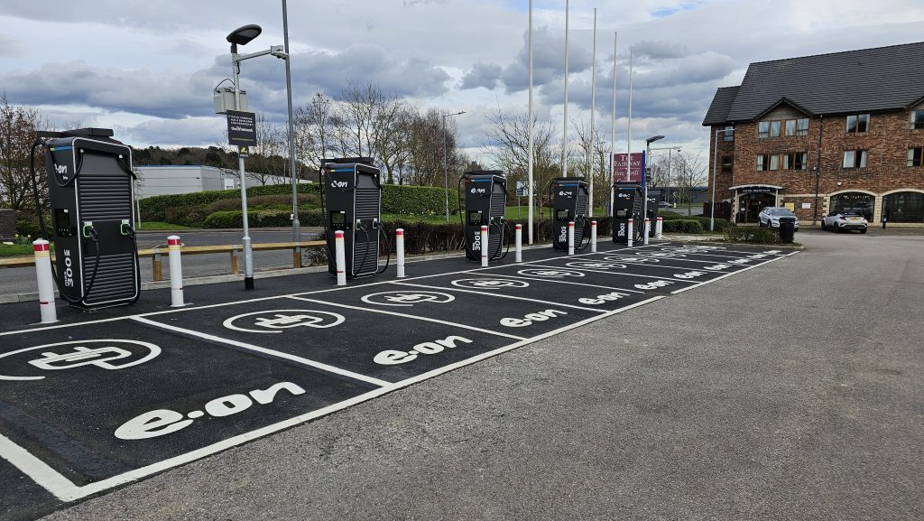 E.ON Drive Infrastructure charger at Barnsley